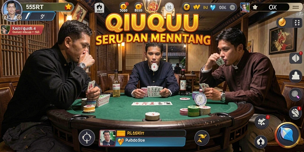 Tampilan menarik dalam permainan QiuQiu di 55RT.