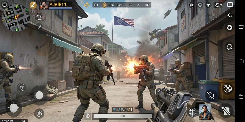 Tampilan gameplay AJAIB11 yang mendebarkan dalam pertempuran TPS.