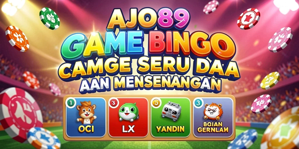 Tampilan gameplay AJO89 yang penuh warna dan menarik di Bingo.