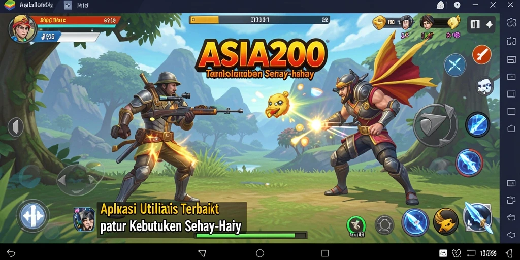 Tampilan antarmuka utama ASIA200 yang intuitif dan bersih.
