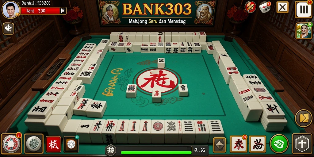Screenshot gameplay BANK303 menampilkan suasana Mahjong yang menarik dan penuh warna.