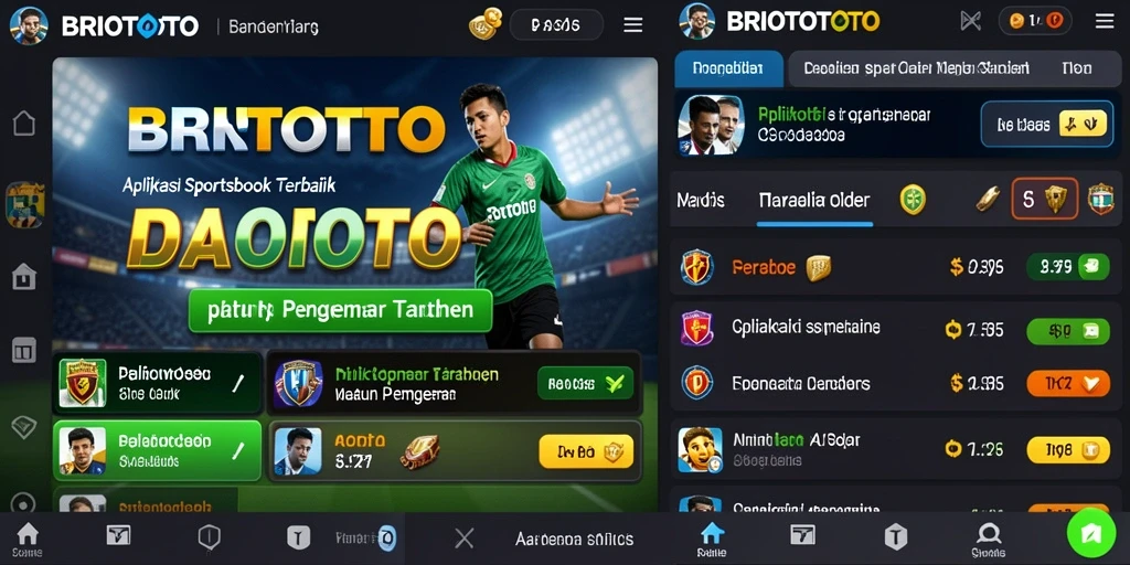 Tampilan gameplay Sportsbook BRIOTOTO yang interaktif dan mengasyikkan.