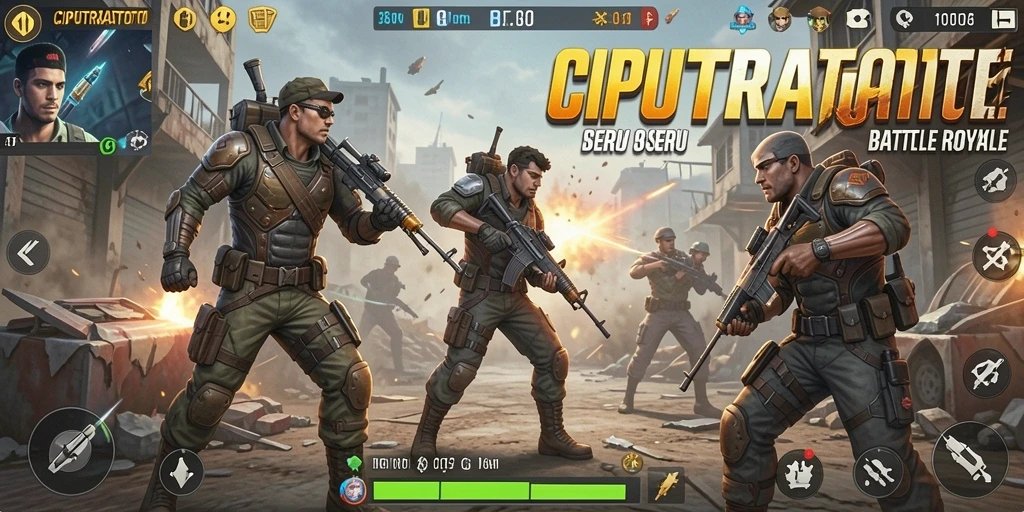 Tangkapan layar menunjukkan intensitas pertempuran dalam CIPUTRATOTO.