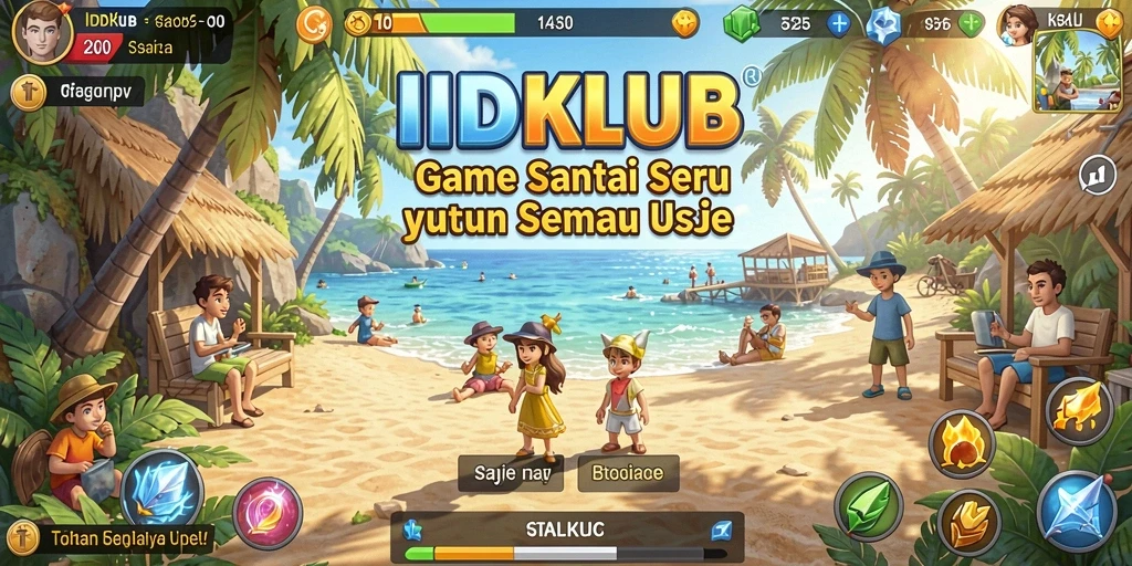 Tampilan gameplay seru dan mengasyikkan dari IDKLUB.