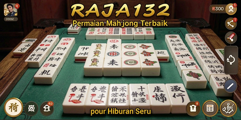 Tampilan gameplay Mahjong yang seru dan menantang di RAJA132.