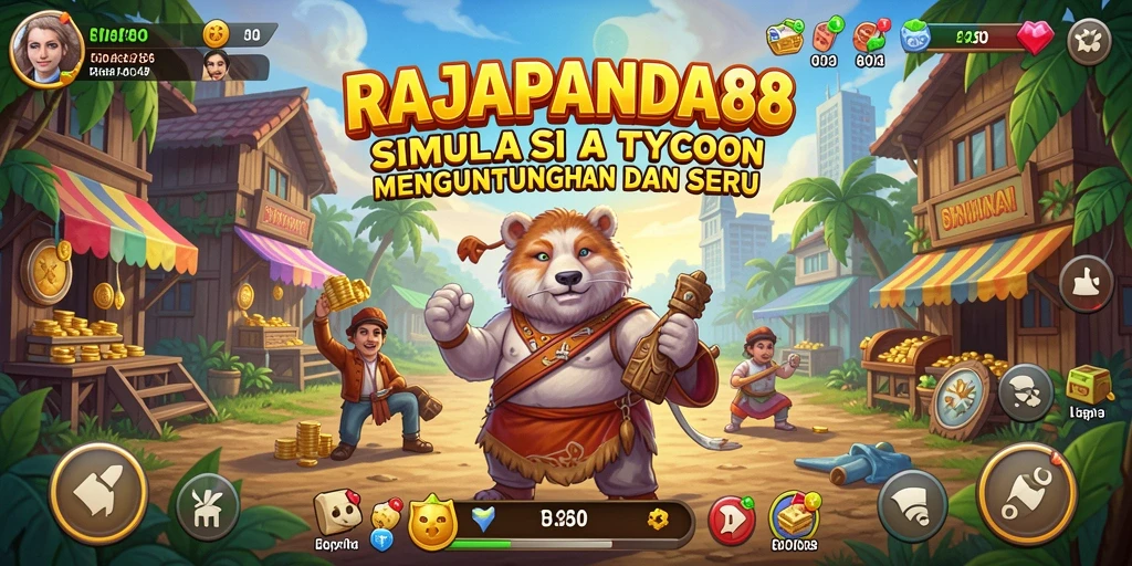 Screenshot utama RAJAPANDA88 yang menampilkan gameplay Tycoon yang seru.