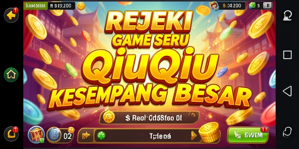 Tampilan gameplay QiuQiu yang seru dan menantang di REJEKI.