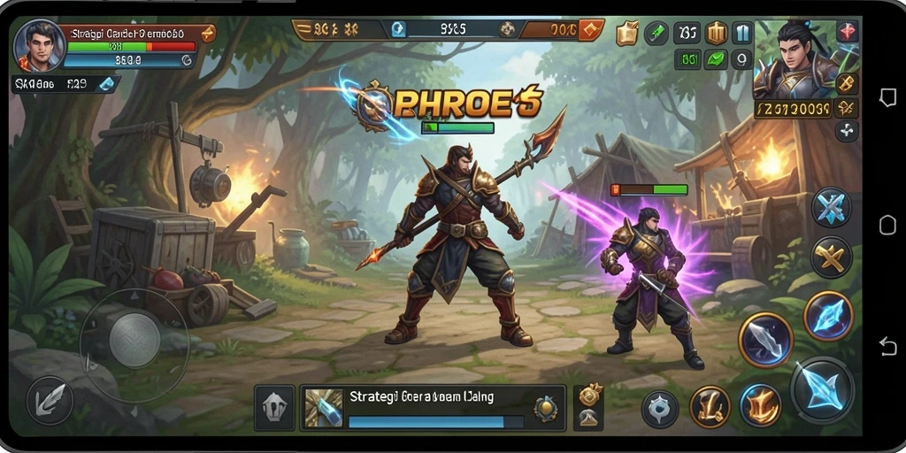 Tampilan gameplay RK55 yang mendebarkan dan strategis.