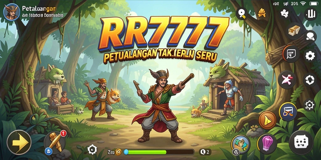 Tampilan gameplay mendebarkan di dunia petualangan RR777.