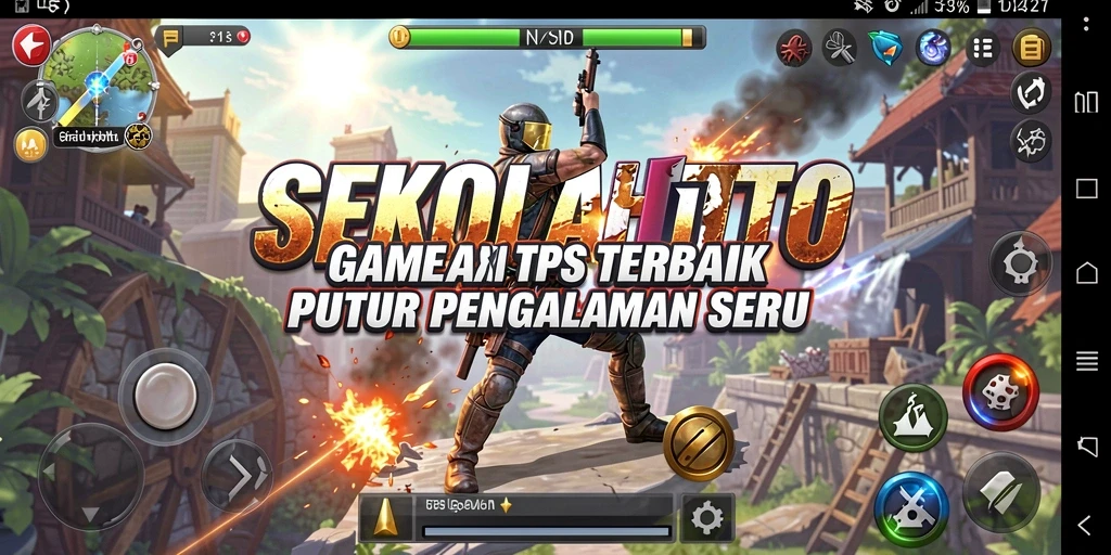 Gameplay seru dan mendebarkan dari SEKOLAHTOTO dalam aksi TPS.