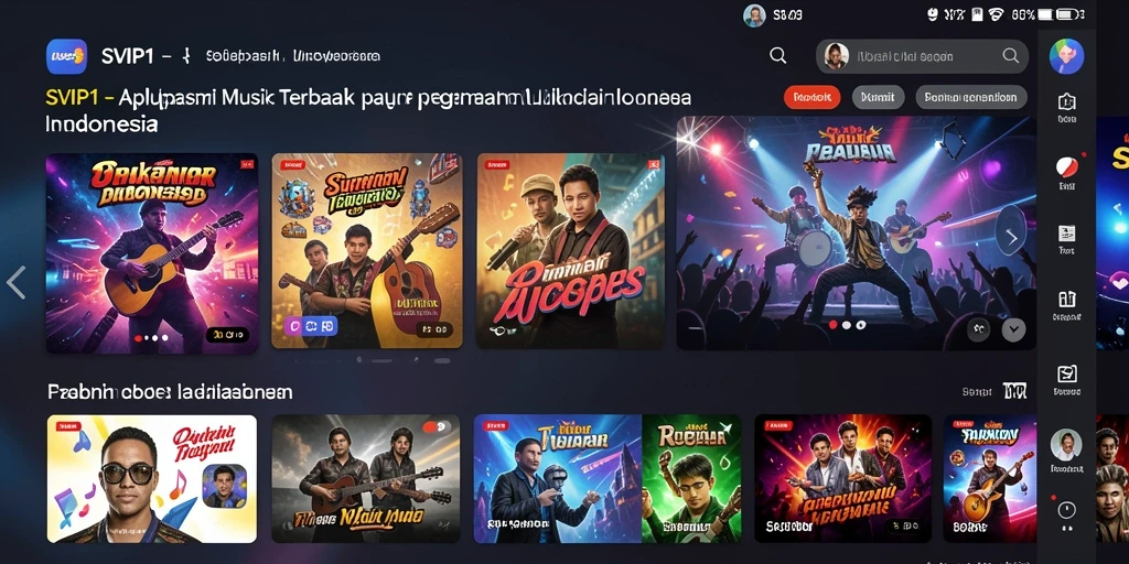Tampilan gameplay Musik yang interaktif dan menghibur.