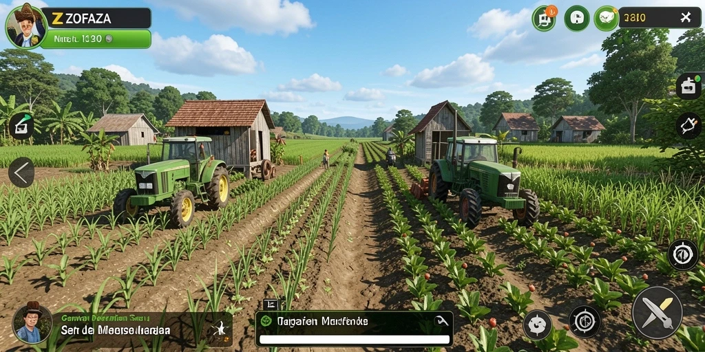 Tampilan gameplay ZOFAZA yang memukau dan penuh warna.